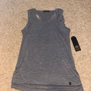 Studio Gray Cut Out Sleeveless Tank Top